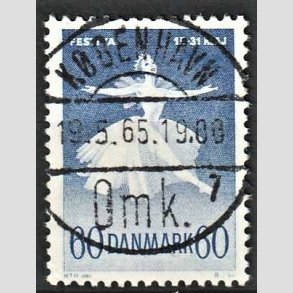 FRIMRKER DANMARK | 1962 - AFA 406 - Ballet og musik - 60 re bl - Pragt Stemplet Kbenhavn