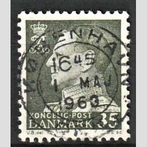 FRIMRKER DANMARK | 1961-62 - AFA 395 - Fr. IX 35 re mrkgrn - Lux Stemplet