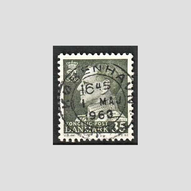 FRIMRKER DANMARK | 1961-62 - AFA 395 - Fr. IX 35 re mrkgrn - Lux Stemplet