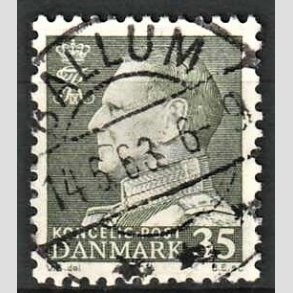 FRIMRKER DANMARK | 1961-62 - AFA 395 - Fr. IX 35 re mrkgrn - Lux Stemplet Ballum