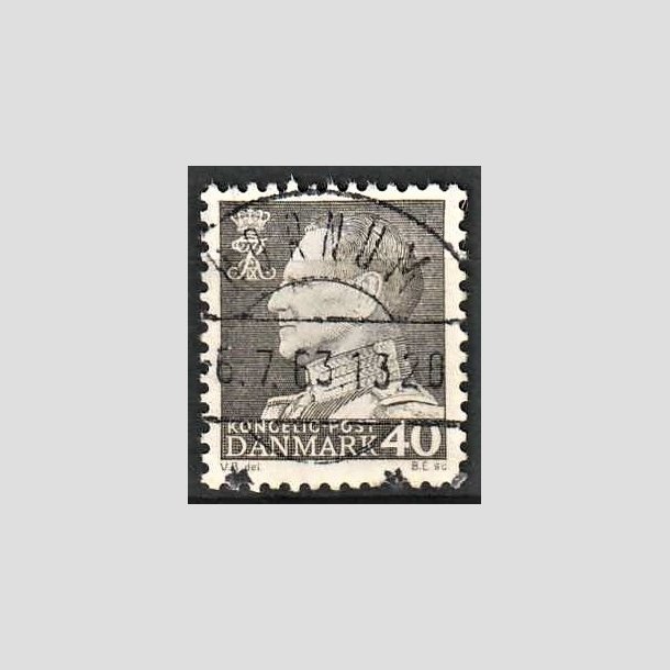 FRIMRKER DANMARK | 1961-62 - AFA 396 - Fr. IX 40 re gr - Pragt Stemplet Hrnum