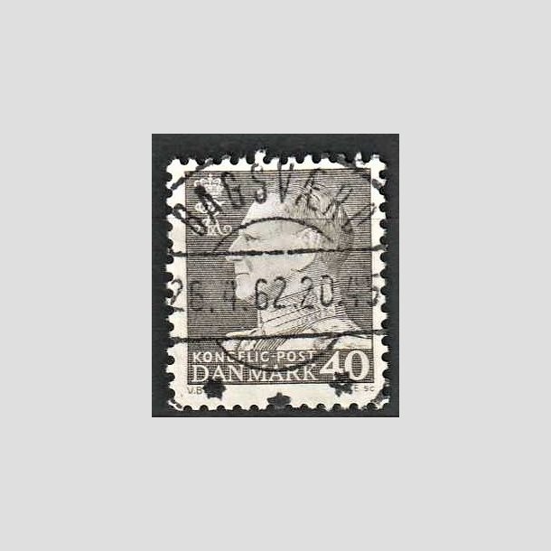 FRIMRKER DANMARK | 1961-62 - AFA 396 - Fr. IX 40 re gr - Pragt Stemplet Bagsvrd