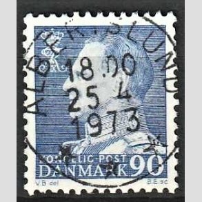 FRIMRKER DANMARK | 1967 - AFA 463F - Fr. IX 90 re bl - Lux Stemplet 