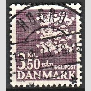 FRIMRKER DANMARK | 1972 - AFA 529 - Rigsvben 3,50 Kr. violet - Pragt Stemplet Hobro