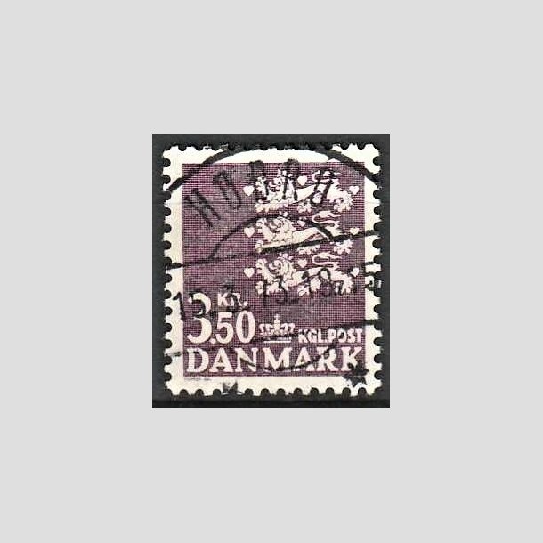FRIMRKER DANMARK | 1972 - AFA 529 - Rigsvben 3,50 Kr. violet - Pragt Stemplet Hobro