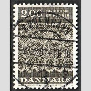 FRIM�RKER DANMARK | 1980 - AFA 713 - S�nderjyske kniplinger - 2,00 Kr. gr�brun - Pragt Stemplet K�benhavn