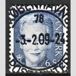 FRIMRKER DANMARK | 2008 - AFA 1523 - Dronning Margrethe II - 6,50 bl - Pragt Stemplet