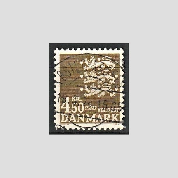 FRIMRKER DANMARK | 1972 - AFA 530 - Rigsvben 4,50 Kr. olivenbrun - Lux Stemplet ster Assels