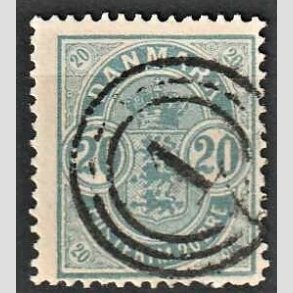 FRIM�RKER DANMARK | 1882 - AFA 33 - 20 �re bl� 