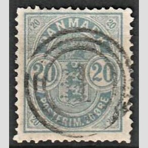 FRIM�RKER DANMARK | 1882 - AFA 33 - 20 �re bl� 