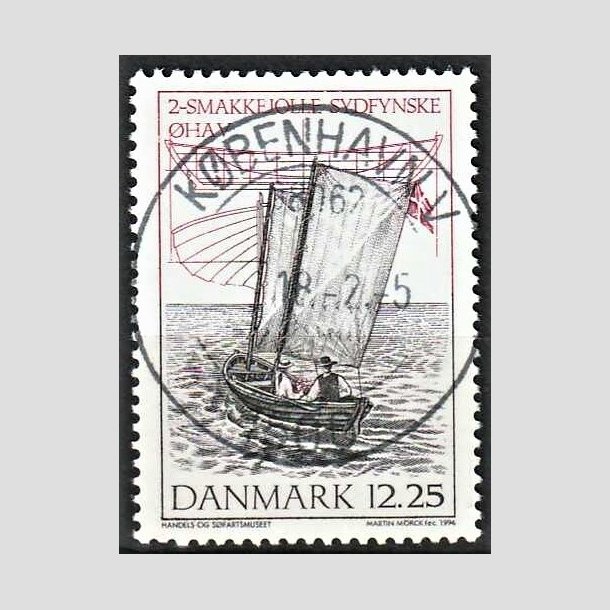 FRIMRKER DANMARK | 1996 - AFA 1121 - Danske trjoller - 12,25 Kr. flerfarvet - Pragt Stemplet