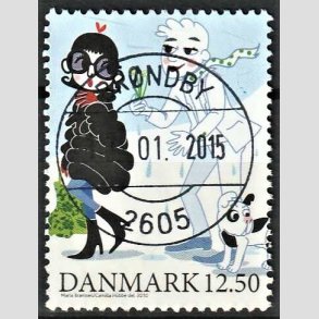 FRIMRKER DANMARK | 2010 - AFA 1639 - Vintereventyr - 12,50 Kr. flerfarvet - Pragt Stemplet