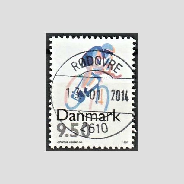 FRIMRKER DANMARK | 1996 - AFA 1114 - Sport - 9,50 Kr. flerfarvet - Pragt Stemplet 