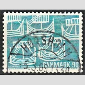 FRIM�RKER DANMARK | 1969 - AFA 479 - Foreningen Norden 50 �r - 90 �re lysbl� - Lux Stemplet