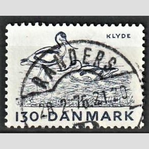 FRIM�RKER DANMARK | 1975 - AFA 603 - Truede dyr - 130 �re bl� - Lux Stemplet Randers