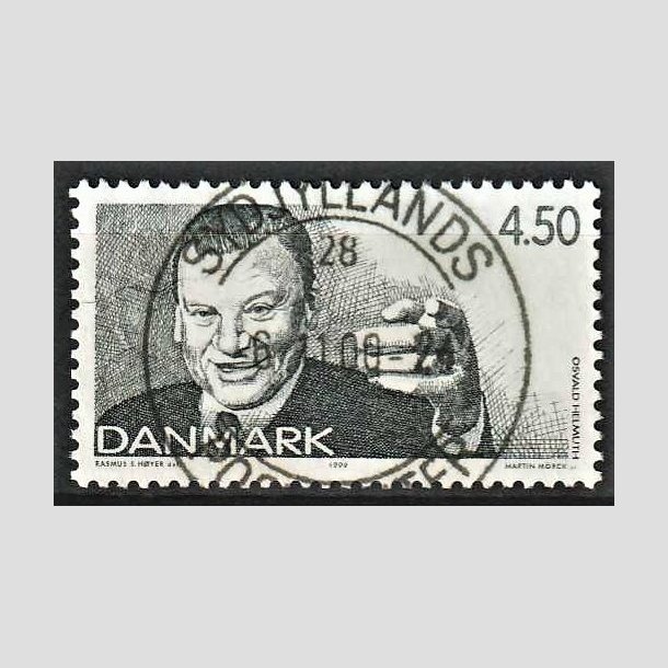 FRIMRKER DANMARK | 1999 - AFA 1213 - Dansk revy - 4,50 Kr. grn - Pragt Stemplet 