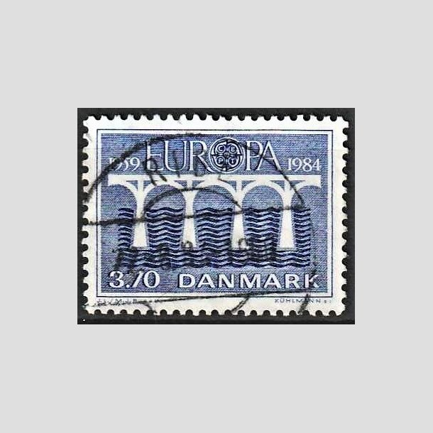 FRIMRKER DANMARK | 1984 - AFA 804 - Europamrker - 3,70 Kr. bl - Pragt Stemplet Ribe