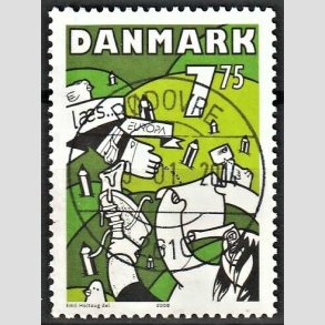 FRIM�RKER DANMARK | 2008 - AFA 1547 - Europam�rke - 7,75 Kr. flerfarvet - Pragt Stemplet 
