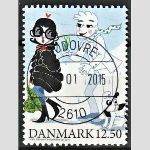 FRIMRKER DANMARK | 2010 - AFA 1639 - Vintereventyr - 12,50 Kr. flerfarvet - Pragt Stemplet