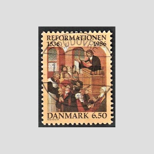 FRIMRKER DANMARK | 1986 - AFA 874 - Reformationen - 6,50 Kr. flerfarvet - Pragt Stemplet