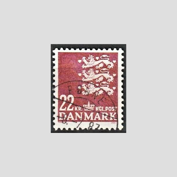 FRIMRKER DANMARK | 1987 - AFA 876 - Rigsvben 22 Kr. matrd - Lux Stemplet Rnne