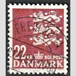 FRIMRKER DANMARK | 1987 - AFA 876 - Rigsvben 22 Kr. matrd - Lux Stemplet Fredericia
