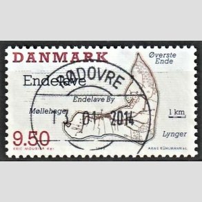 FRIM�RKER DANMARK | 1995 - AFA 1089 - Danske sm��er - 9,50 Kr. flerfarvet - Pragt Stemplet 