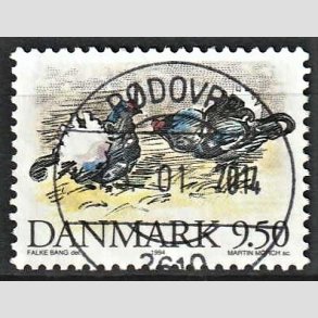 FRIM�RKER DANMARK | 1994 - AFA 1079 - Truede danske dyr - 9,50 Kr. Urfugl - Pragt Stemplet 