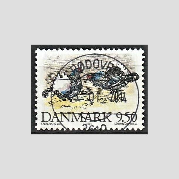 FRIMRKER DANMARK | 1994 - AFA 1079 - Truede danske dyr - 9,50 Kr. Urfugl - Pragt Stemplet 