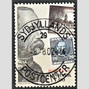 FRIMRKER DANMARK | 2001 - AFA 1297 - HAFNIA 01 UDSTILLING - 7,00 Kr. flerfarvet - Pragt Stemplet 