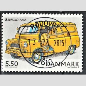 FRIM�RKER DANMARK | 2002 - AFA 1322 - Postk�ret�jer - 5,50 Kr. flerfarvet - Pragt Stemplet 