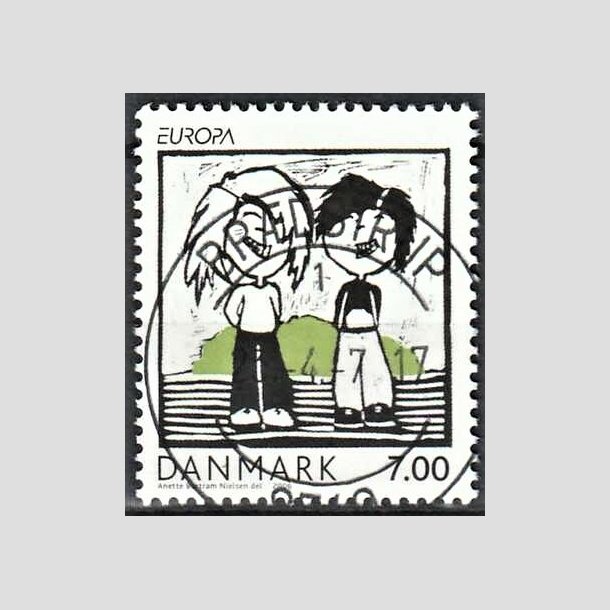 FRIMRKER DANMARK | 2006 - AFA 1483 - Europamrker brn/unge - 7,00 Kr. flerfarvet - Pragt Stemplet Brdstrup