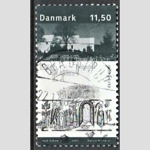 FRIM�RKER DANMARK | 2003 - AFA 1366 - Kongernes Jelling - 11,50 Kr. Jelling Kirke - Pragt Stemplet Br�dstrup
