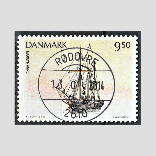 FRIMRKER DANMARK | 1993 - AFA 1048 - Sejlskibe - 9,50 Kr. flerfarvet - Pragt Stemplet