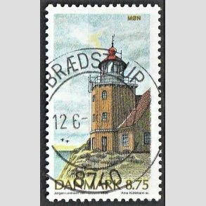 FRIM�RKER DANMARK | 1996 - AFA 1127 - Danske fyrt�rne - 8,75 Kr. flerfarvet - Pragt Stemplet Br�dstrup