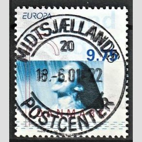 FRIMRKER DANMARK | 2001 - AFA 1284 - Europamrker - 9,75 Kr. flerfarvet - Pragt Stemplet 