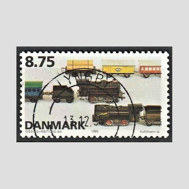 FRIMRKER DANMARK | 1995 - AFA 1105 - Dansk legetj - 8,75 Kr. flerfarvet - Pragt Stemplet Lyngby