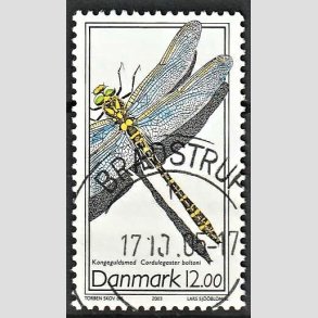FRIM�RKER DANMARK | 2003 - AFA 1354 - Instekter. - 12,00 Kr. Kongeguldsmed - Pragt Stemplet Br�dsterup