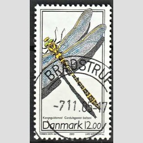 FRIM�RKER DANMARK | 2003 - AFA 1354 - Instekter. - 12,00 Kr. Kongeguldsmed - Pragt Stemplet Br�dsterup