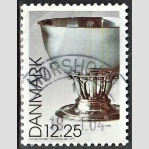 FRIM�RKER DANMARK | 1997 - AFA 1163 - Dansk design - 12,25 Kr. Georg Jensen s�lvsk�l flerfarvet - Pragt Stemplet H�rsholm