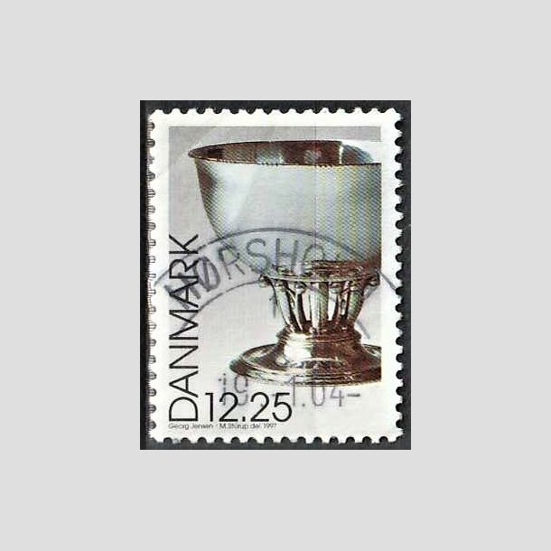 FRIMRKER DANMARK | 1997 - AFA 1163 - Dansk design - 12,25 Kr. Georg Jensen slvskl flerfarvet - Pragt Stemplet Hrsholm