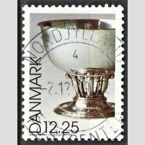 FRIM�RKER DANMARK | 1997 - AFA 1163 - Dansk design - 12,25 Kr. Georg Jensen s�lvsk�l flerfarvet - Pragt Stemplet 