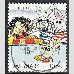 FRIMRKER DANMARK | 2002 - AFA 1310 - Danske tegneserier - 10,50 Kr. Cirkeline - Pragt Stemplet Brdstrup