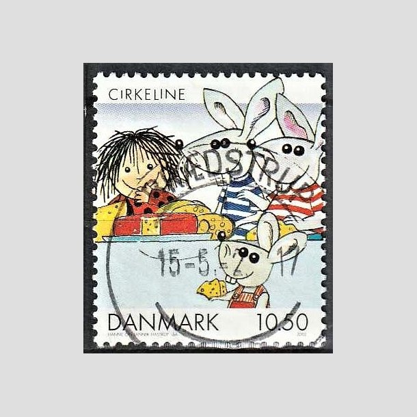 FRIMRKER DANMARK | 2002 - AFA 1310 - Danske tegneserier - 10,50 Kr. Cirkeline - Pragt Stemplet Brdstrup