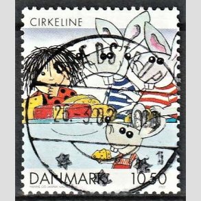 FRIMRKER DANMARK | 2002 - AFA 1310 - Danske tegneserier - 10,50 Kr. Cirkeline - Pragt Stemplet Brdstrup