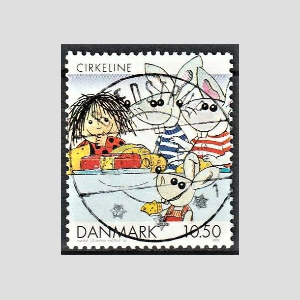 FRIMRKER DANMARK | 2002 - AFA 1310 - Danske tegneserier - 10,50 Kr. Cirkeline - Pragt Stemplet Brdstrup
