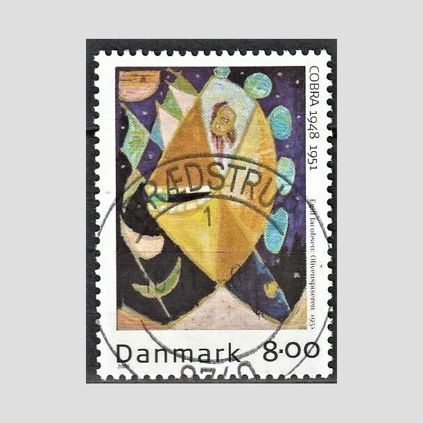 FRIMRKER DANMARK | 2006 - AFA 1487 - COBRA-malere - 8,00 Kr. flerfarvet - Pragt Stemplet Brdstrup