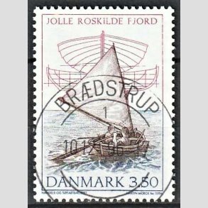 FRIM�RKER DANMARK | 1996 - AFA 1121 - Danske tr�joller - 12,25 Kr. flerfarvet - Pragt Stemplet Br�dstrup