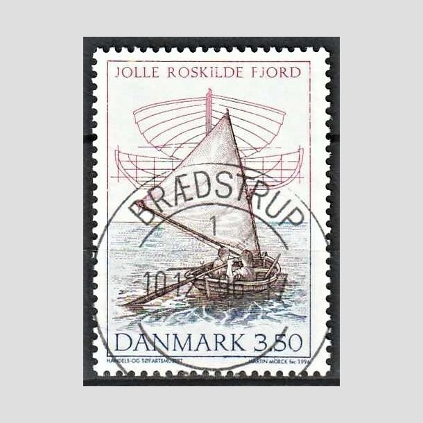 FRIMRKER DANMARK | 1996 - AFA 1121 - Danske trjoller - 12,25 Kr. flerfarvet - Pragt Stemplet Brdstrup