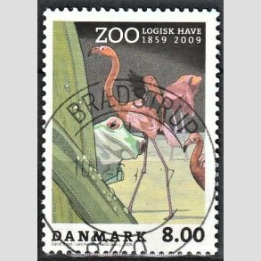 FRIM�RKER DANMARK | 2009 - AFA 1580 - Zoologisk Have - 8,00 Kr. flerfarvet - Lux Stemplet Br�dstrup